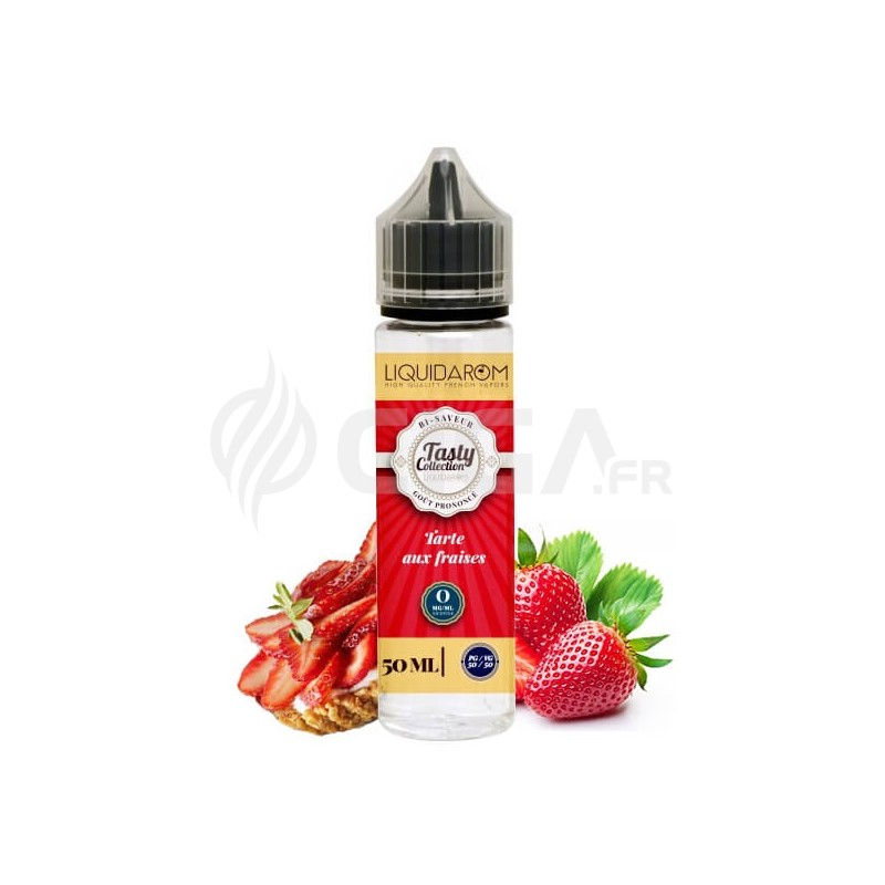 E-liquide Tarte aux fraises 50ml de Tasty Collection de Liquidarom. E-liquide Tarte aux fraises 50ml de Tasty Collection de Liquidarom.