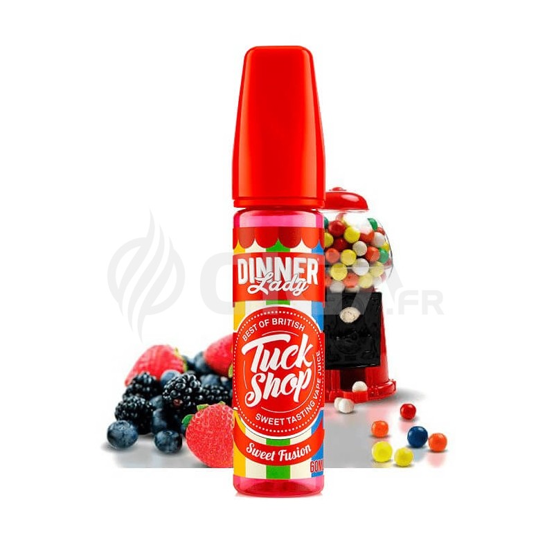 E-liquide Sweet Fusion en 50ml Tuck Shop de Dinner Lady. E-liquide Sweet Fusion en 50ml Tuck Shop de Dinner Lady.
