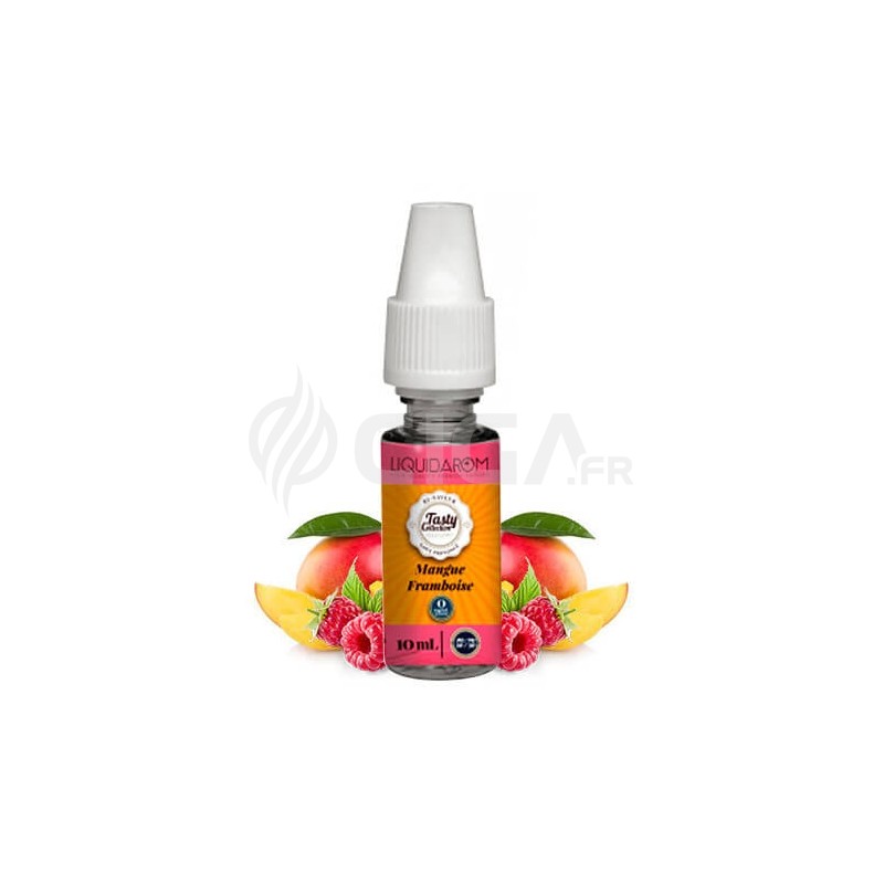 E-liquide Mangue Framboise de Tasty Collection de Liquidarom. E-liquide Mangue Framboise de Tasty Collection de Liquidarom.
