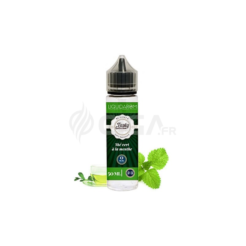 E-liquide Thé Vert à la Menthe en 50ml de Tasty Collection de Liquidarom. E-liquide Thé Vert à la Menthe en 50ml de Tasty Collection de Liquidarom.