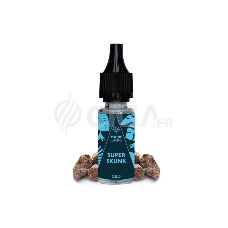 E-liquide Super Skunk de Marie Jeanne au CBD. E-liquide Super Skunk de Marie Jeanne au CBD.